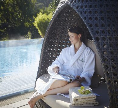 Lounger by Outdoor Pool Farnham Estate