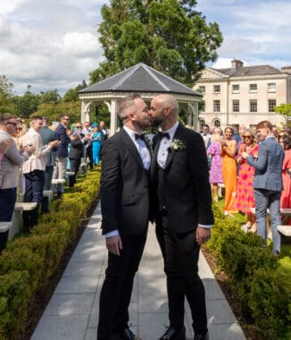 Aidan & Ronan Kissing